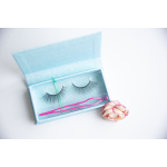Eyelash storage box - Light blue glitter - 15239